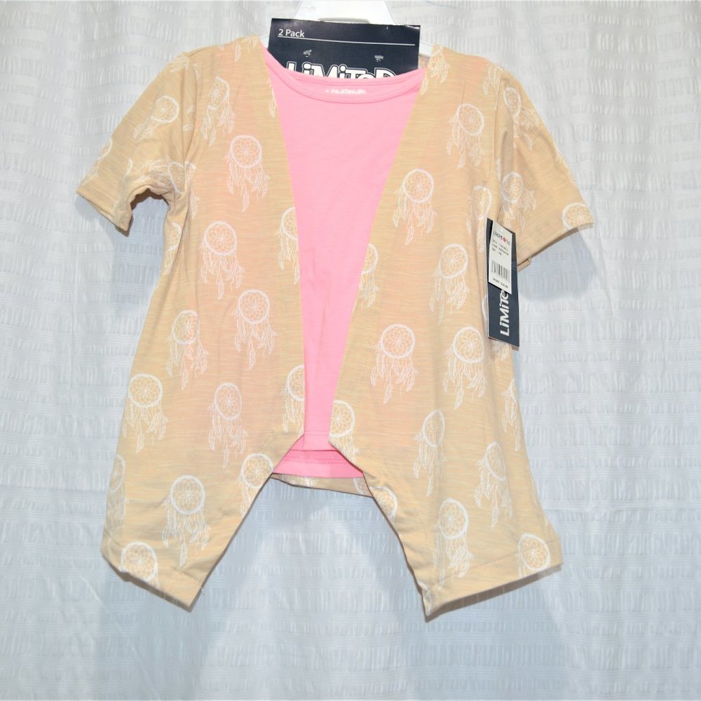 Girl's 2 Piece Cardigan and Shirt - 4